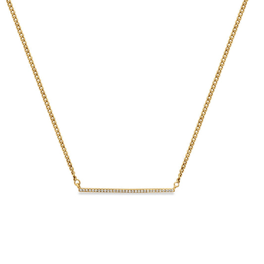 Diamond Bar Necklace