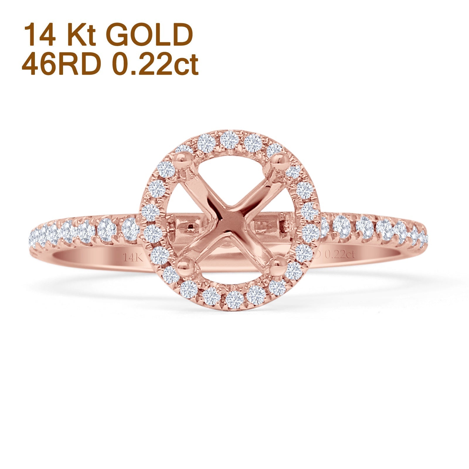 Round Halo Diamond Ring