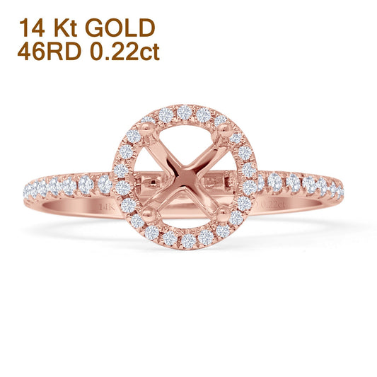 Round Halo Diamond Ring