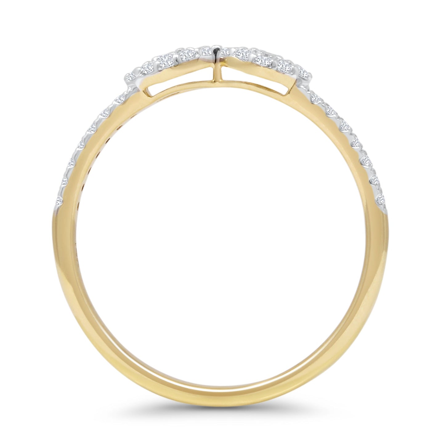 Art Deco Cluster Round Natural Diamond Ring 14K Yellow Gold Wholesale