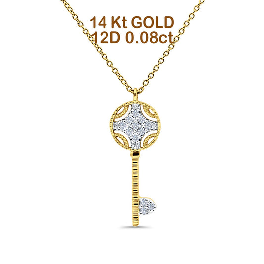 Diamond Key Necklace