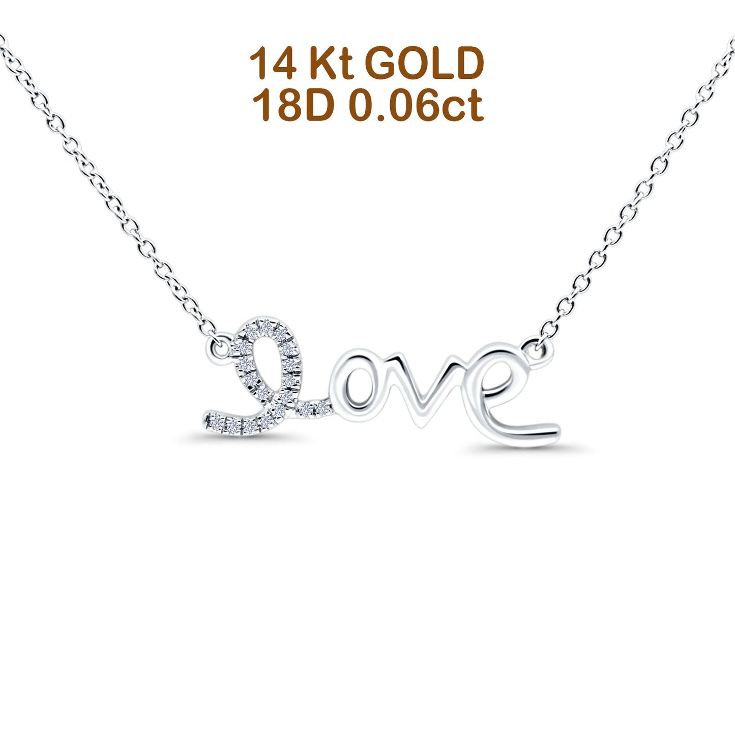 Love Script Pendant