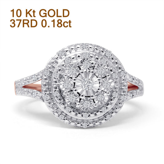 Double Halo Diamond Ring