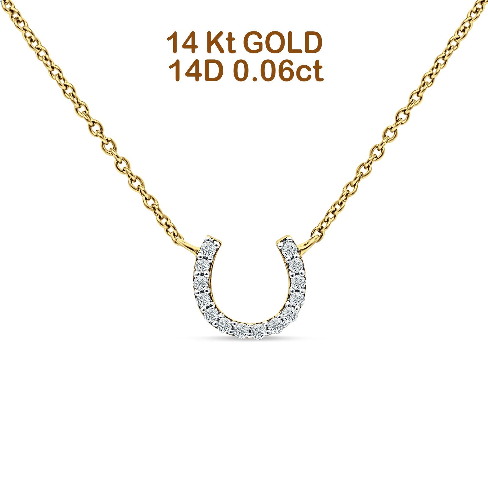 diamond horseshoe necklace