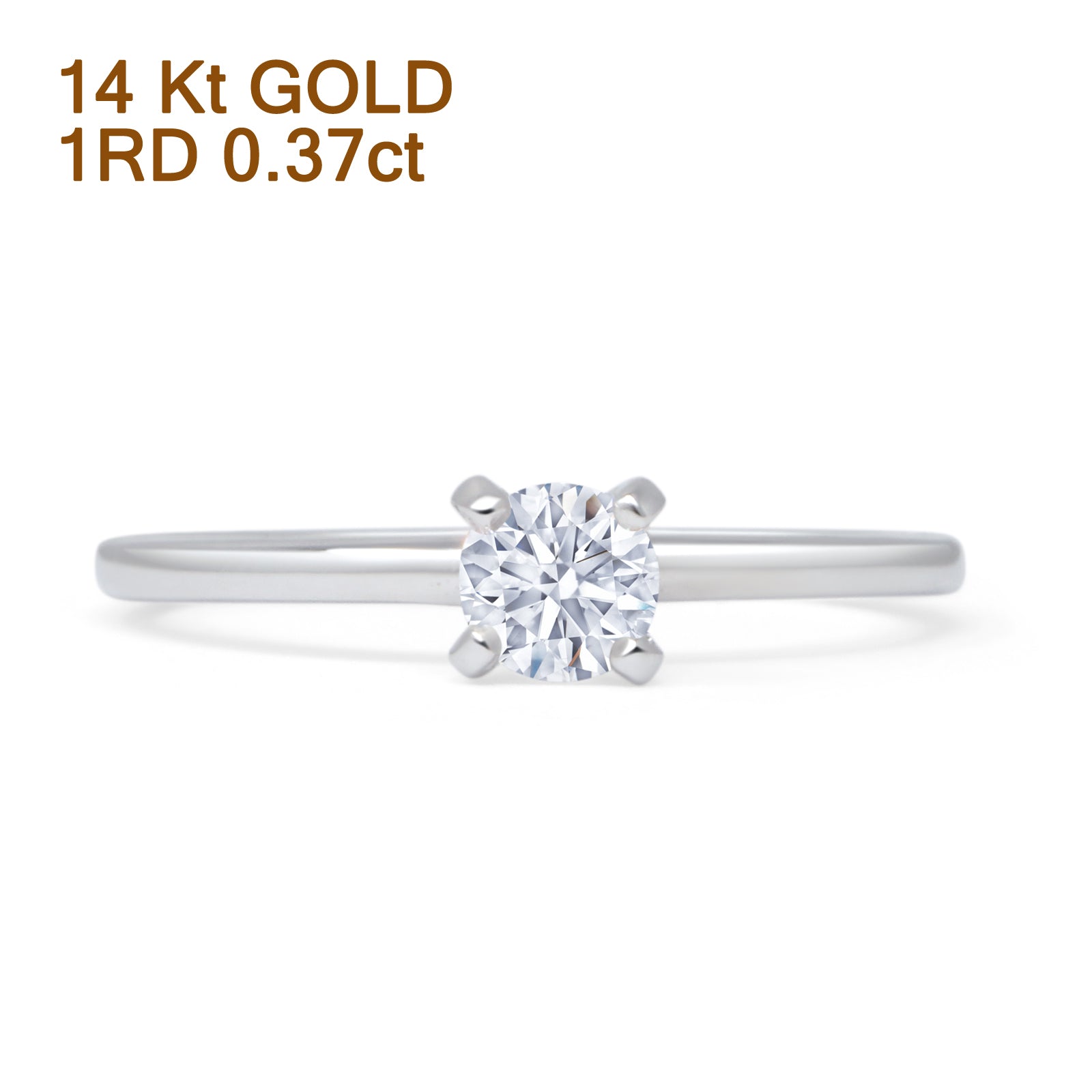 Solitaire Round Diamond Wedding Ring